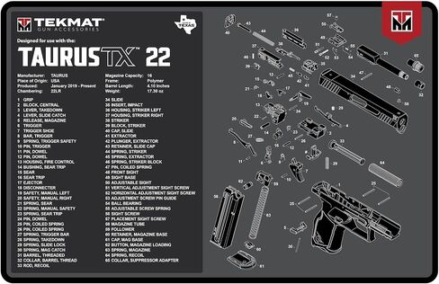 TekMat 17" x 11" Handgun Mat/Taurus TX22 Gun Cleaning Mat in Saudi Arabia