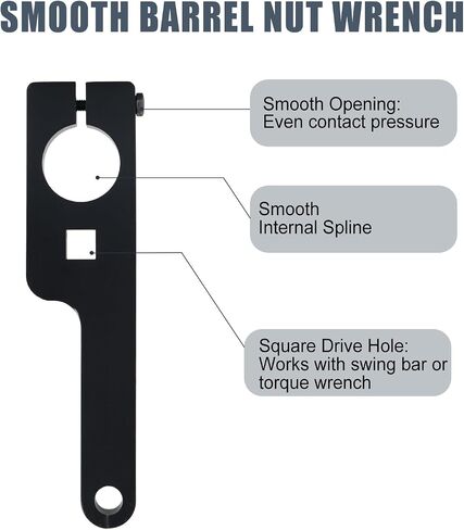BTEVGO Barrel Wrench Set, Notched & Smooth with Brass Shim in Kuwait