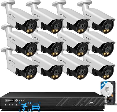 4COVR 16 Channel Security Camera System 4K PoE with 4TB HDD, LY37YX8M1616 in Saudi Arabia