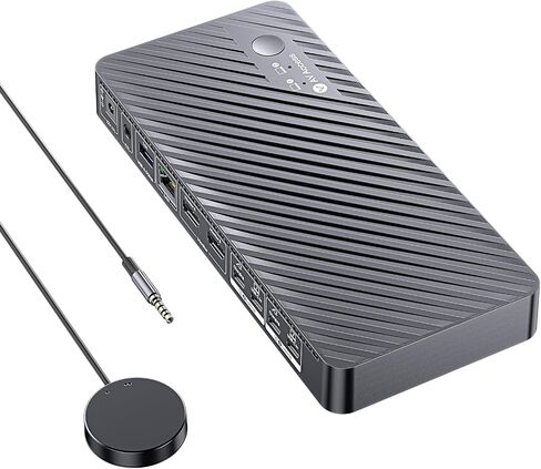 AV Access USB C KVM Switch Docking Station Dual Monitor 2 Laptops in Saudi Arabia