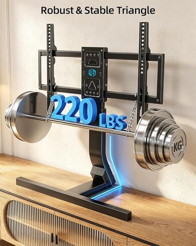 Supcline Table Top Universal TV Stand for 32-80 inch TVs up to 220 lbs in Saudi Arabia