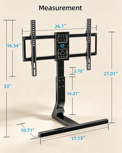 Supcline Table Top Universal TV Stand for 32-80 inch TVs up to 220 lbs in Saudi Arabia