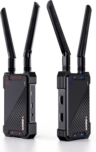 Wireless HDMI Transmitter and Receiver,1300FT Wireless HDMI Extender Kit with Loop Out,1080P Full HD for Streaming from DSLR,Laptop,Setop Box to TV,Projector,IR Remote Control Support in Saudi Arabia