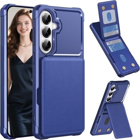 CCSmall for Samsung Galaxy S26 Wallet Case with Card Holder ZM Black in Saudi Arabia