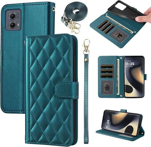 Argyle Wallet Case for Motorola Moto G Stylus 5G 2022 Women Green in Kuwait