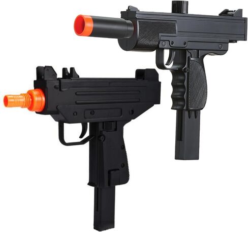 GoldenBall Airsoft M36 & Mini Uzi Spring 230 FPS pring Airsoft Pistol Combo- Black in Kuwait