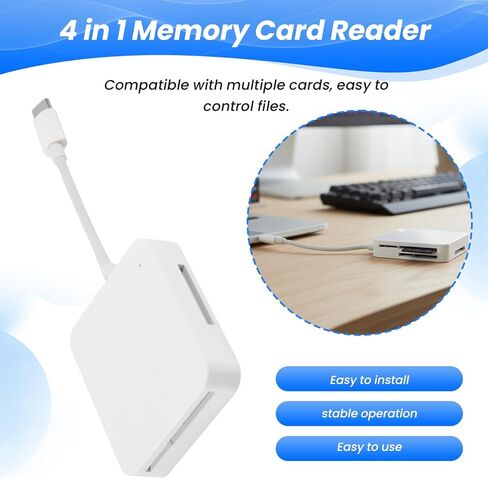 Memory Card Reader 4 in 1 USB-C OTG Adapter for Android Phones in Saudi Arabia