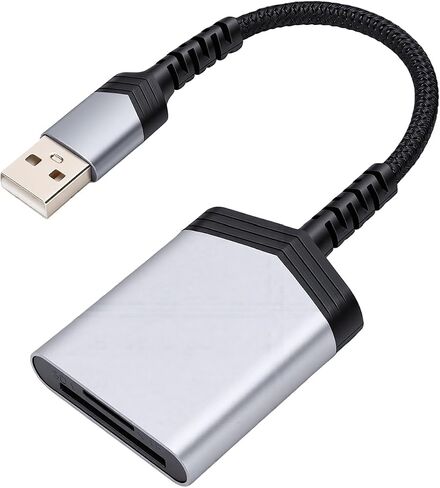 ASHATA USB A Memory Card Reader, Dual Slot, for PC Laptop in Kuwait