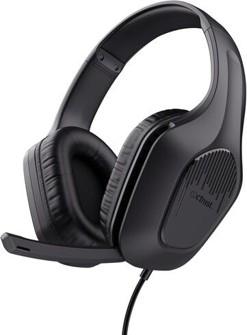 Trust Gaming GXT 792 Quadrox 4-in-1 Gaming Keyboard and Mouse Set, QWERTY UK, Lightweight Headset with Microphone, Mouse Mat, Gaming PC Bundle, RGB Gamer Set for Computer, Laptop, Desktop - Black in Saudi Arabia
