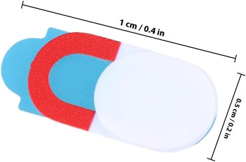 6Pcs Oval Webcam Privacy Cover Slider for Laptop Phone White in Kuwait