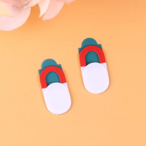 6Pcs Oval Webcam Privacy Cover Slider for Laptop Phone White in Kuwait