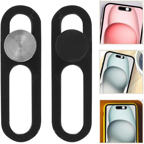 Kisangel 2pcs Plastic Front Camera Privacy Covers with Sliding Design for Phones and Laptops, Abs Material, Protect Privacy in Public or Shared Spaces and Travel Accommodations in Kuwait