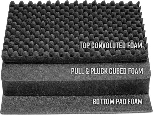 Eylar Medium 20" Protective Hard Case for Laptops, Cameras, Tools, and Equipment with IP67 Waterproof, Shock Resistant, and Customizable Foam Inserts (Tan) in Saudi Arabia