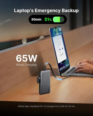 بنك الطاقة INIU MagSafe Qi2.2 بقدرة 25 وات، وهو أنحف شاحن مغناطيسي بقدرة 10000 مللي أمبير في الساعة in Kuwait