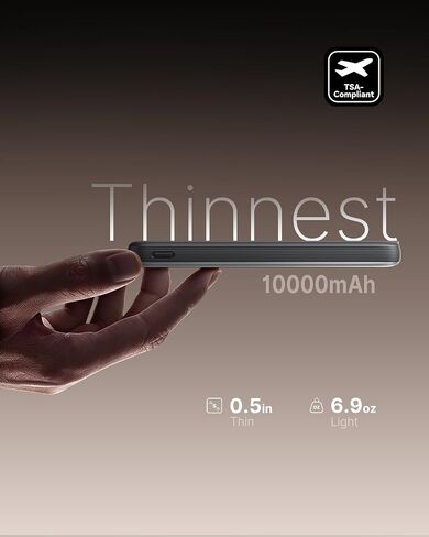 بنك الطاقة INIU MagSafe Qi2.2 بقدرة 25 وات، وهو أنحف شاحن مغناطيسي بقدرة 10000 مللي أمبير في الساعة in Kuwait