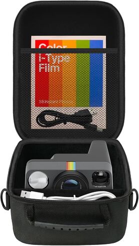 Case for Polaroid Now 3rd/ 2nd/ Originals Now+/ Now I-Type Camera, Black in Kuwait