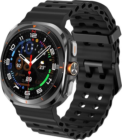 Watch Bands Compatible with Samsung Galaxy Watch Ultra 47mm 2025/2024, No Gap Soft Printing Pattern Silicone Strap Wristband for Samsung Galaxy Watch Ultra 2 / Ultra 47mm Women Men in Kuwait