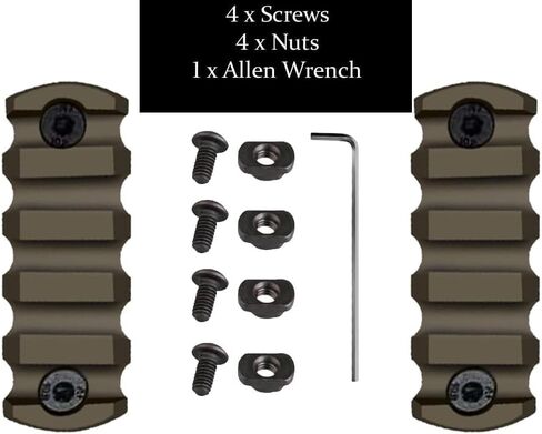 Gotical Combo - 2Pcs 5-Slot Mount Kit-Push Button with Set of Screws & Allen Wrench, Compatible with MLOK Devices (5 Slots Only) in Saudi Arabia