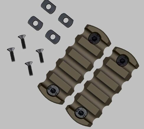 Gotical Combo - 2Pcs 5-Slot Mount Kit-Push Button with Set of Screws & Allen Wrench, Compatible with MLOK Devices (5 Slots Only) in Saudi Arabia