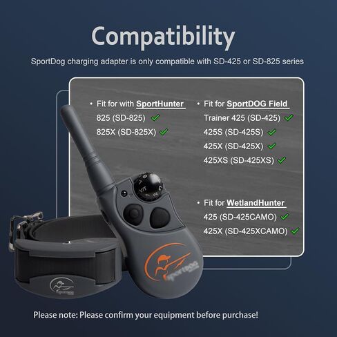 Cordro Replacement Charger Cable for SportDOG Dog Remote Trainer, Compatible with SportDOG SD-425 SD-425S SD-425CAMO SD-825 Remote Trainer Power Cord Adapter in Saudi Arabia