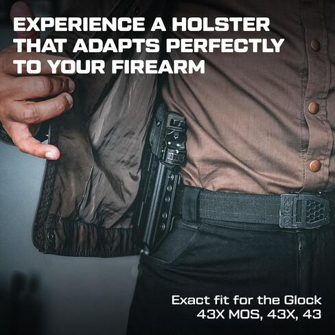 Bravo BCA Glock 43X MOS OWB Black Left Handed in Saudi Arabia