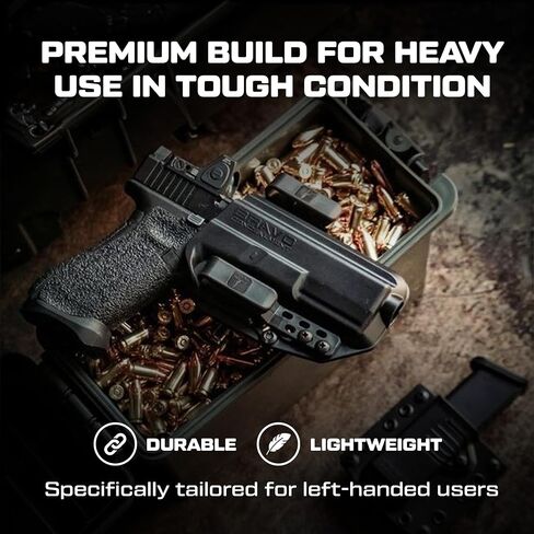 Bravo BCA Glock 43X MOS OWB Black Left Handed in Saudi Arabia