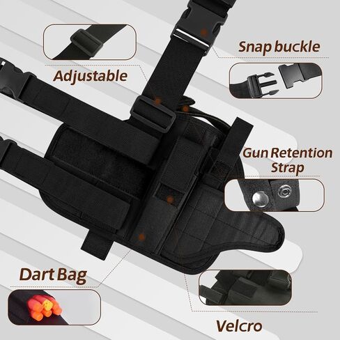 WALWAL Adjustable Tactical Leg Holster Compatible for Nerf Elite Series Gun in Saudi Arabia