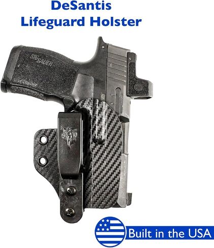 Desantis Lifeguard IWB Gun Holster - Ambidextrous, Black in Saudi Arabia