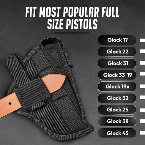 Belt or Clip on Side Holster w/Magazine Pouch for Smith & Wesson M&p Sigma 9VE, 40VE, Beretta Storm Px4 and All Full Size 9mm 40 45 Pistols in Saudi Arabia