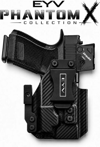 IWB Gun Holster - Fits the Glock 19/45 - O Light PLX Light | Handmade Kydex Holster | EYV Holsters | PhantomX Collection in Saudi Arabia
