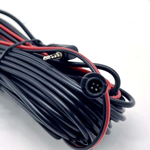 Dash Cam Backup Camera Cable 33 Ft 4-Pin to 2.5mm Plug Wire with Reverse Light Power Supply Cable Rear View Camera Extension Cord for Dash Cam Front and Rear Mirror Dash Camera RV Truck SUV in Saudi Arabia