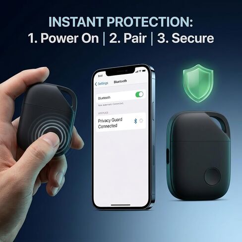 Bluetooth Microphone Protector – Wireless Mic Privacy Audio Guard for Phones & Laptops, Portable Conversation Protection Gadget for iPhone Android Tablet Computer, Prevent Unauthorized Mic Access in Saudi Arabia