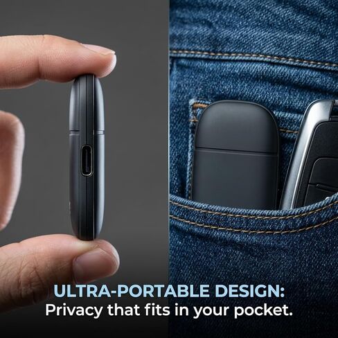 Bluetooth Microphone Protector – Wireless Mic Privacy Audio Guard for Phones & Laptops, Portable Conversation Protection Gadget for iPhone Android Tablet Computer, Prevent Unauthorized Mic Access in Saudi Arabia