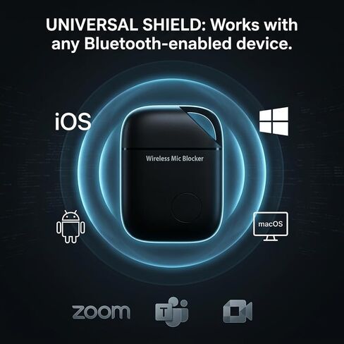 Bluetooth Microphone Protector – Wireless Mic Privacy Audio Guard for Phones & Laptops, Portable Conversation Protection Gadget for iPhone Android Tablet Computer, Prevent Unauthorized Mic Access in Saudi Arabia