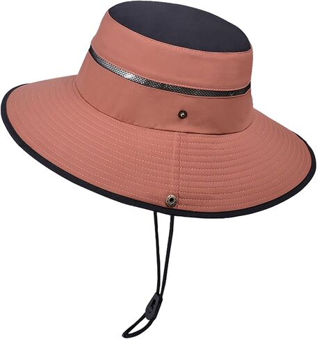 Lisianthus Men's Fishing Hat with Fold-Up Brim - Breathable Mesh Bucket Hats for Hiking, Camping & Travel in Saudi Arabia
