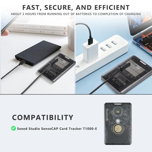2 قطعة شاحن من النوع C لجهاز تعقب بطاقة Seeed Studio SenseCAP T1000-E in Kuwait