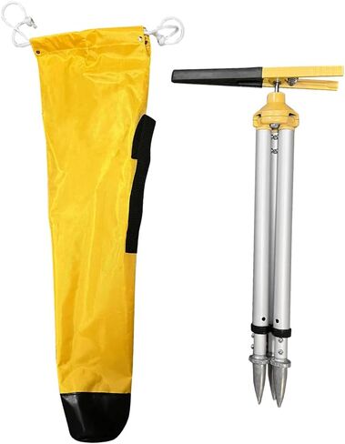 46-60CM Telescopic Tripod & Alligator Clamp Clip with Bag Tower Ruler Bracket for GPS Prism Pole Leveling Rod Level Staff Grade Rods in Saudi Arabia