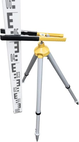 46-60CM Telescopic Tripod & Alligator Clamp Clip with Bag Tower Ruler Bracket for GPS Prism Pole Leveling Rod Level Staff Grade Rods in Saudi Arabia