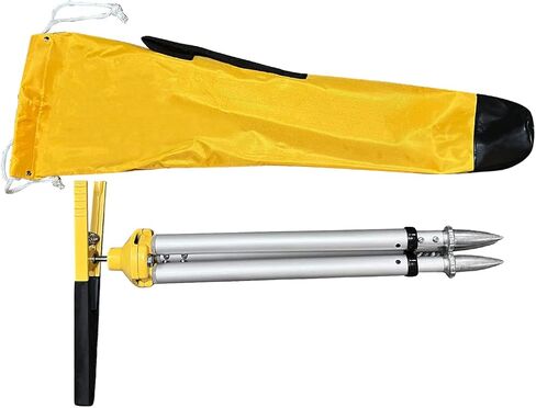 46-60CM Telescopic Tripod & Alligator Clamp Clip with Bag Tower Ruler Bracket for GPS Prism Pole Leveling Rod Level Staff Grade Rods in Saudi Arabia