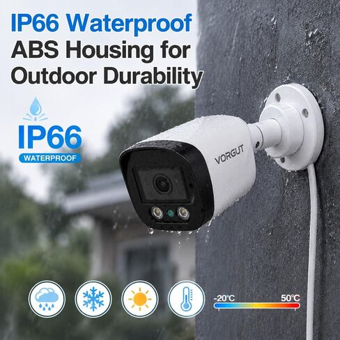 Wired Security Camera System Outdoor, 4X 4MP CCTV Camera, 500G HDD in Saudi Arabia
