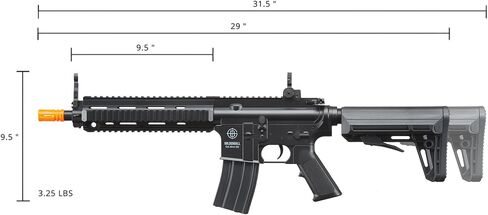 Goldenball Airsoft K418 AEG RIS with Adjustable Stock - Battery, Charger, BBS Included in Kuwait