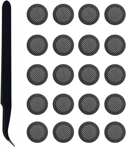 Earbuds Dust Filter Mesh Comatible with Powerbeats Pro/Flex/Fit Pro/Studio Buds + 20Pcs 4.0mm Black in Saudi Arabia