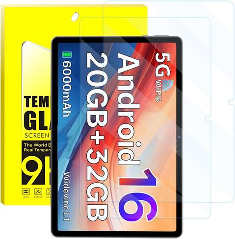 [2 Pack] Compatible with EDUAITABLET TAB K10PK Tablet Screen Protector 10 Inch, Anti-Glare Tempered Glass, Shockproof Scratch-Resistant. in Kuwait