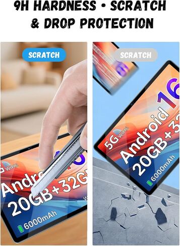 [2 Pack] Compatible with EDUAITABLET TAB K10PK Tablet Screen Protector 10 Inch, Anti-Glare Tempered Glass, Shockproof Scratch-Resistant. in Kuwait