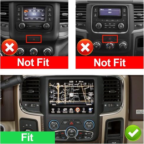 2+32G 9-inch Android 13 Car Stereo for Dodge RAM 2013-2018 IPS Touchscreen Screen Car Radio with Carplay & Android Auto Support Backup Camera GPS FM Navi BT SWC(Auto AC) in Kuwait