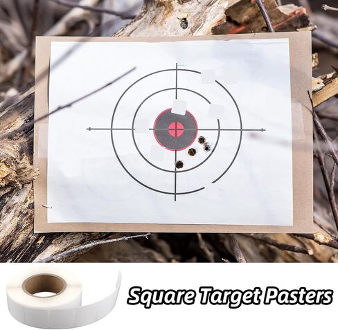 1000Pcs 0.87 Inch Target Pasters,Self-Adhesive Target Sticker Tape Shooting Cardboard Paper Markers Label for Pistol Shooting Range Practice(White) in Saudi Arabia