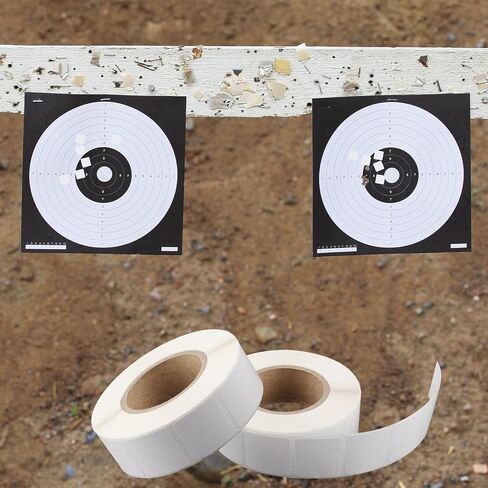 1000Pcs 0.87 Inch Target Pasters,Self-Adhesive Target Sticker Tape Shooting Cardboard Paper Markers Label for Pistol Shooting Range Practice(White) in Saudi Arabia