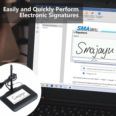 Electronic Signature Pad USB Signature Capture Pads for Computer Laptop with Windows 7,8,10,11,Signature Tool Included,4.3inch LCD Color Display with LCD Backlits, FP430S in Kuwait