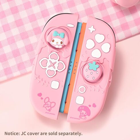 Kuitmor Thumb Grip Caps Compatible with Nintendo Switch 2, Silicone Joystick Grip Caps for Switch 2025, 4pcs, MLD Bunny Style, Pink in Saudi Arabia