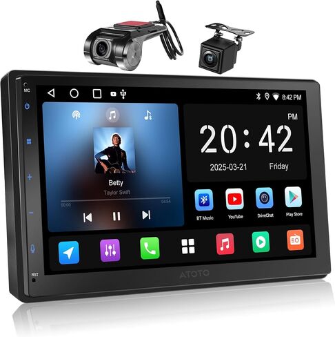 A5L 7" Android Double Din Car Stereo with 1080P Dashcam & Backup Camera in Saudi Arabia